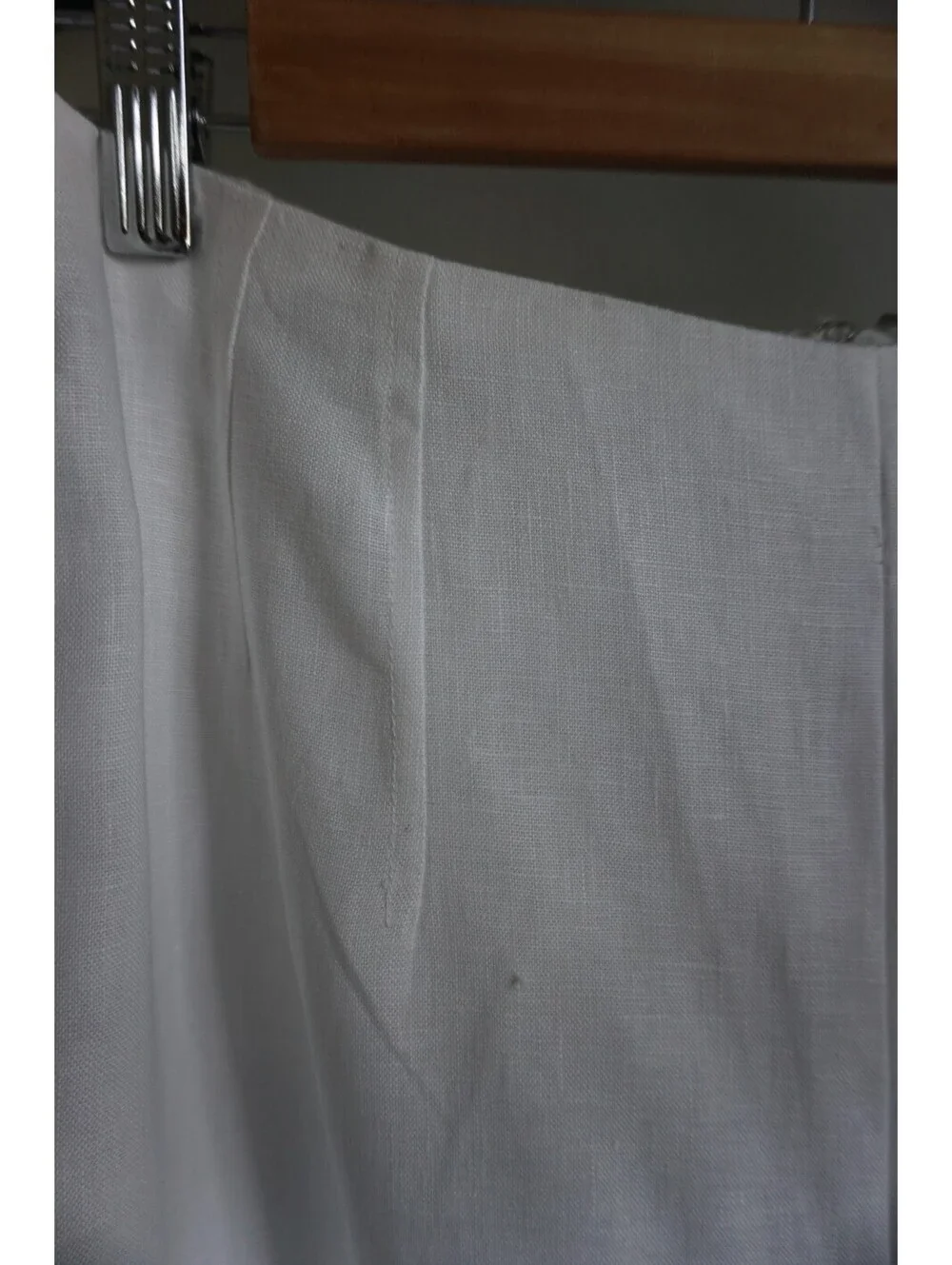 Reformation Tess White 100% Linen Two Piece Set Top Pants Size 8 NWT